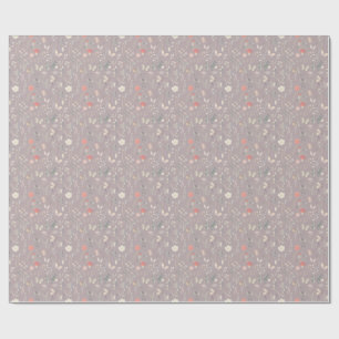 Papel De Presente Presente de Borboleta de Jardim Encantado Flor Sil