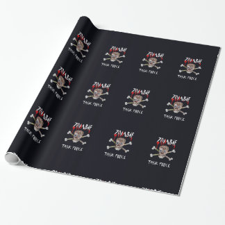 Papel De Presente Presente de caveira e ossos cruzados da Força Tare