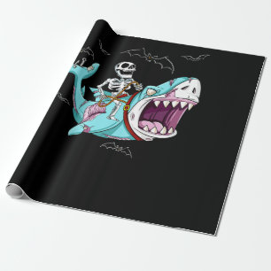Papel De Presente Presente de Dia de as Bruxas engraçado Zombie Sha