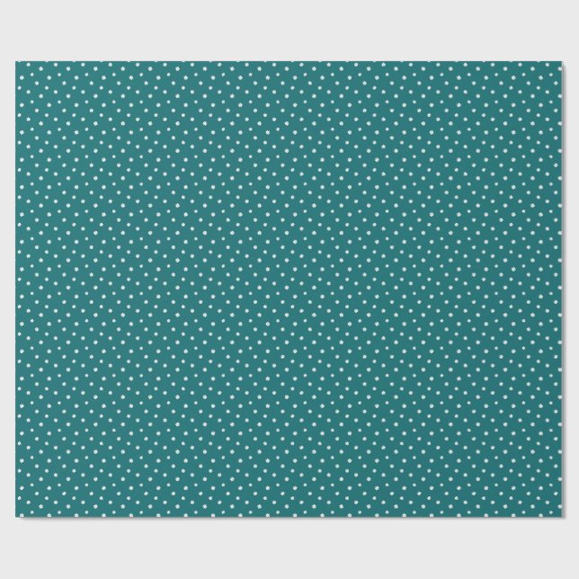 Papel De Presente Presente de dia de as mães | Tiny Daisies No Teal (Aberto)