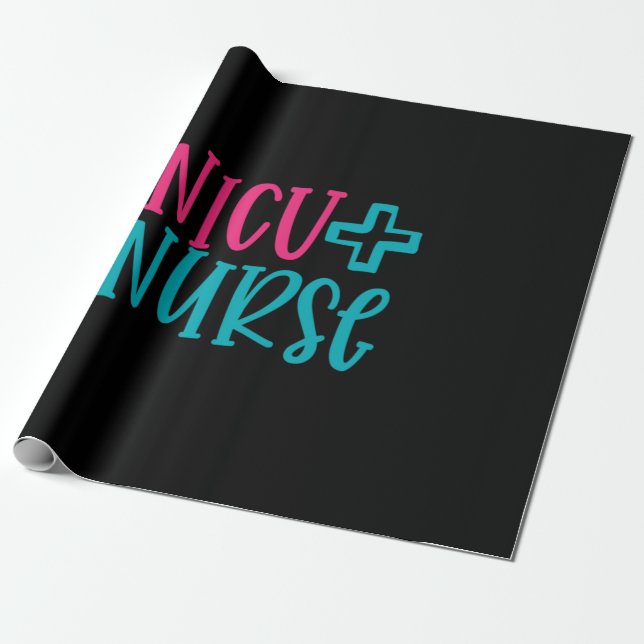 Papel De Presente Presente de Enfermeira | Enfermeira NICU (Desenrolado)