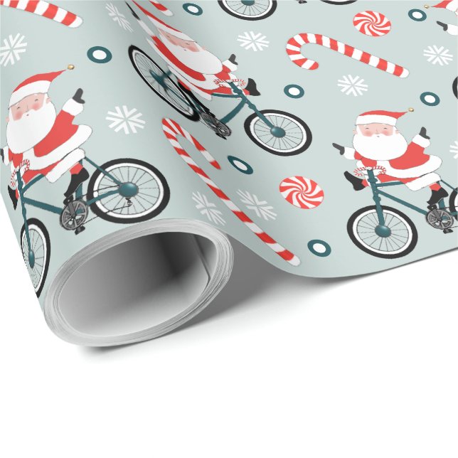 Papel De Presente Presente de Feriado de Ciclismo (Ponta do rolo)