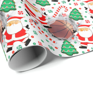 Papel De Presente Presente de Férias de Basquetebol