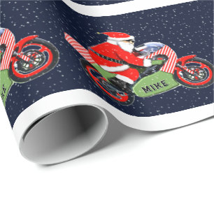 Papel De Presente Presente de Férias de Motocicleta