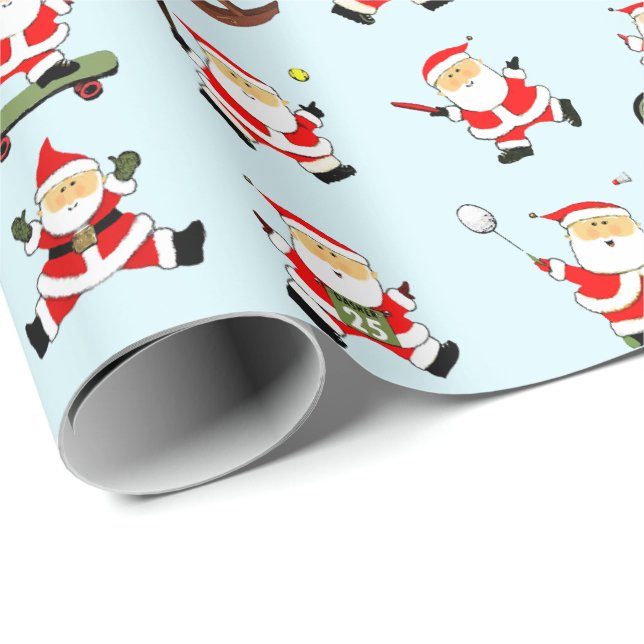 Papel De Presente Presente de Férias para Fã de Esportes no Natal (Ponta do rolo)