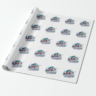 Papel De Presente Presente de Fisher Eu Gosto De Pescar