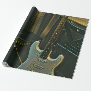 Papel De Presente presente de guitarra de baixo acústico