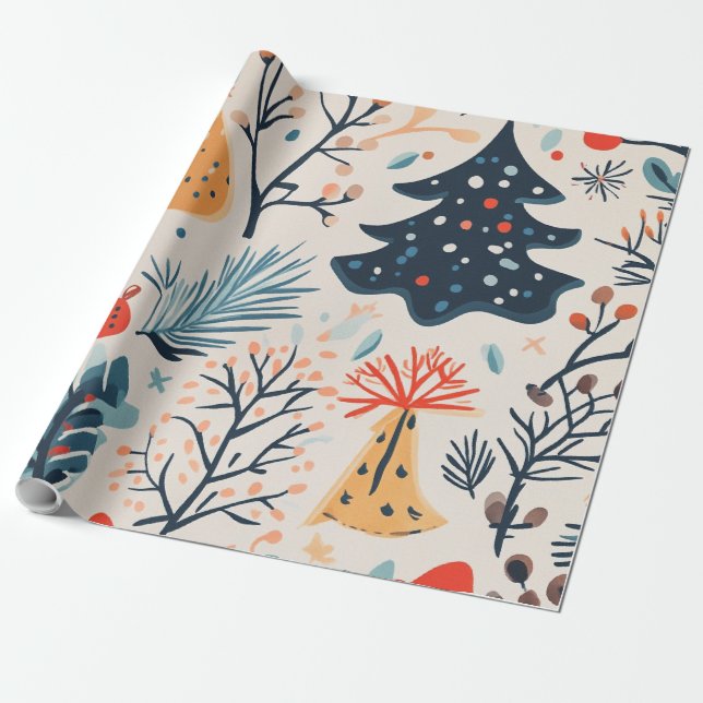 Papel De Presente Presente de inverno fofo (Desenrolado)