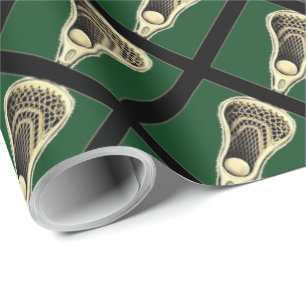 Papel De Presente Presente de Lacrosse Verde