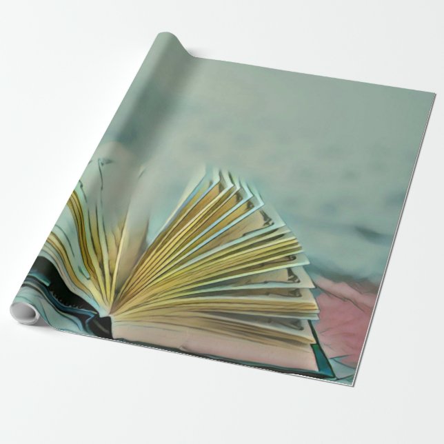 Papel De Presente Presente de Leitura de Amantes (Desenrolado)