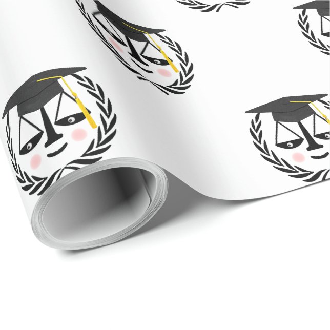 Papel De Presente Presente de Licenciação na Faculdade de Direito Cr (Ponta do rolo)