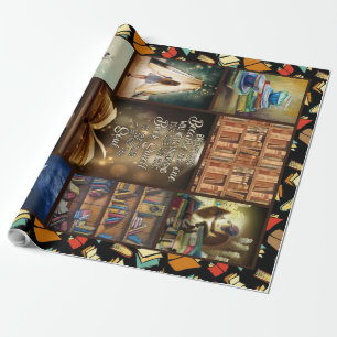 Papel De Presente Presente De Livro, Verme De Livro, Adoro Ler Livro