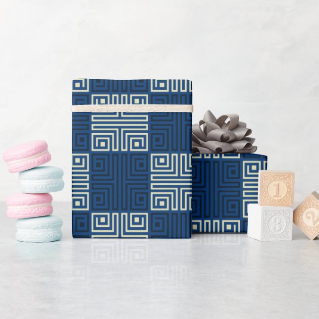 Papel De Presente Presente de Monograma Esplêndido para o Aniversári (Chá de bebê)