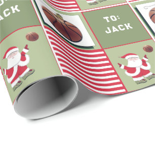 Papel De Presente Presente de Natal de Basquete