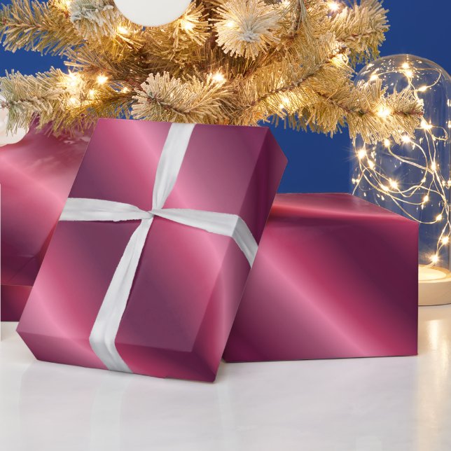Papel De Presente Presente de Natal de Bordeaux Glossy Gift (Feriados)