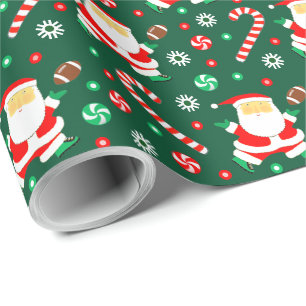 Papel De Presente Presente de Natal de Futebol