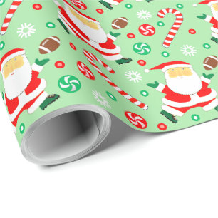 Papel De Presente Presente de Natal de Futebol
