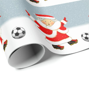 Papel De Presente Presente de Natal de Futebol