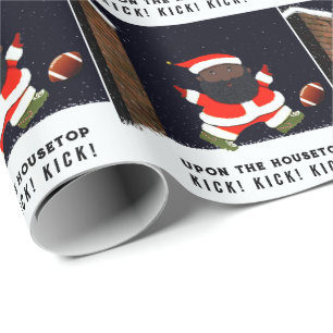 Papel De Presente Presente de Natal de Futebol