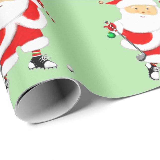 Papel De Presente Presente de Natal de Golfe (Ponta do rolo)