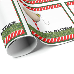 Papel De Presente Presente de Natal de Golfe