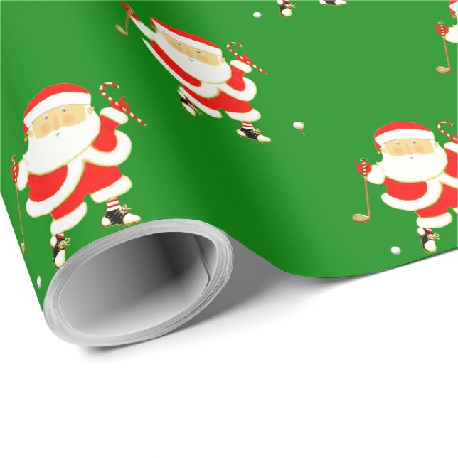 Papel De Presente Presente de Natal de Golfe (Ponta do rolo)