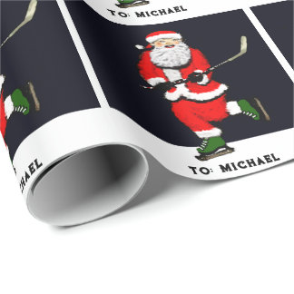 Papel De Presente Presente de Natal de Hóquei