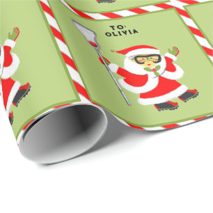 Papel De Presente Presente de Natal de Lacrosse para Meninas