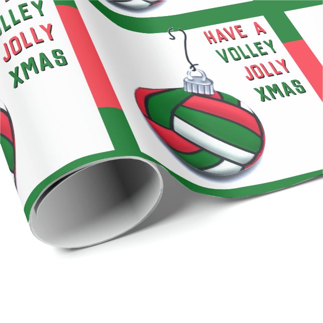 Papel De Presente Presente de Natal de Volei (Ponta do rolo)