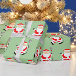 Papel De Presente Presente de Natal do Lacrosse