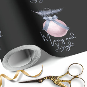 Papel De Presente Presente de Natal do Pastel de feliz e Ornamento B