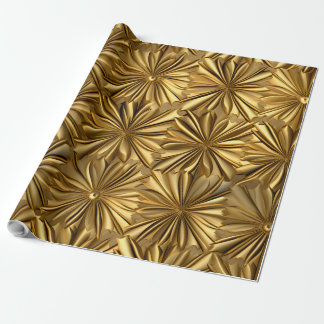 Papel De Presente Presente de Natal Dourado de luxo