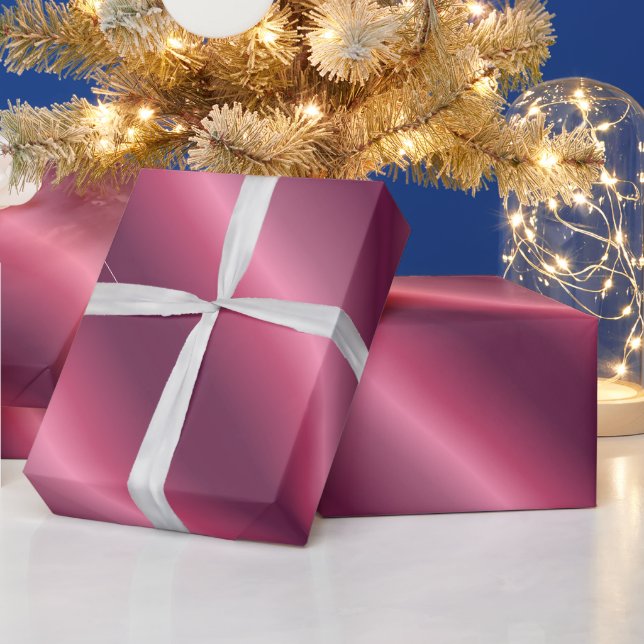 Papel De Presente Presente de Natal e Aniversário Elegante Bordeaux (Feriados)