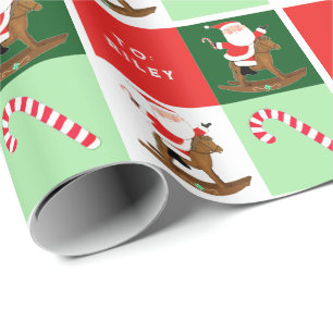 Papel De Presente Presente de Natal Equestre