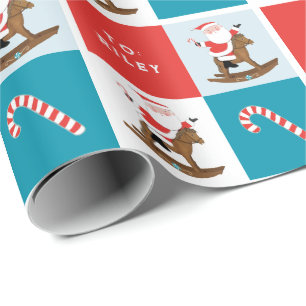 Papel De Presente Presente de Natal Equestre