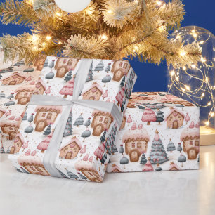 Papel De Presente Presente de Natal Festivo, Festivo, Cinzento-Branc