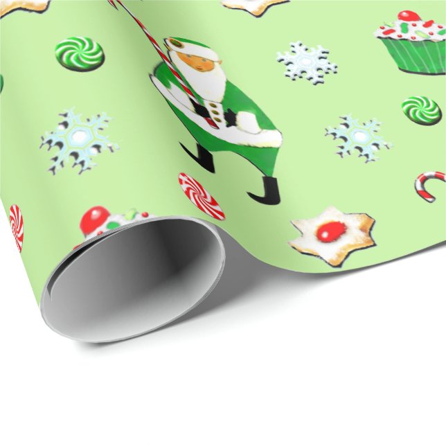 Papel De Presente Presente de Natal Irlandês (Ponta do rolo)