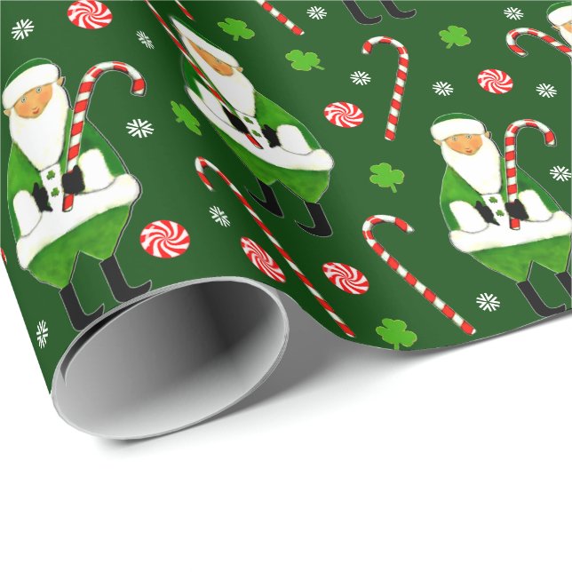 Papel De Presente Presente de Natal Irlandês (Ponta do rolo)