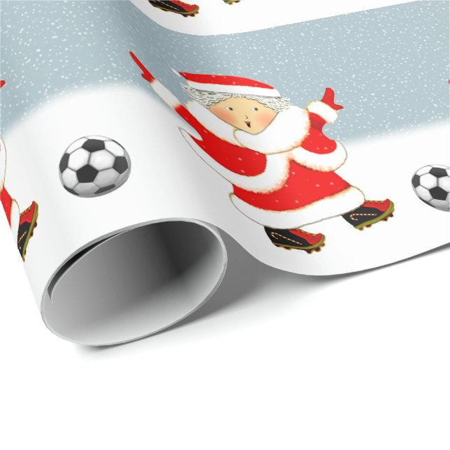 Papel De Presente Presente de Natal no Futebol (Ponta do rolo)