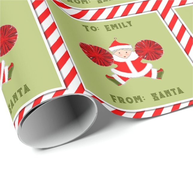 Papel De Presente Presente de Natal para Líder de Torcida Criativa (Ponta do rolo)