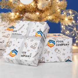 Papel De Presente Presente de Natal para Logotipo Comercial Personal