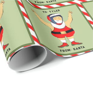 Papel De Presente Presente de Natal para Lutador de Luta Livre