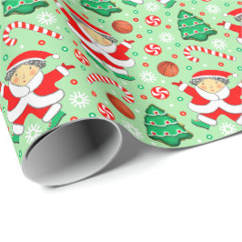 Papel De Presente Presente de Natal para Meninas de Basquete