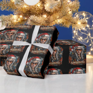 Papel De Presente Presente de Natal para Vovó Motoqueira, Sra. Claus
