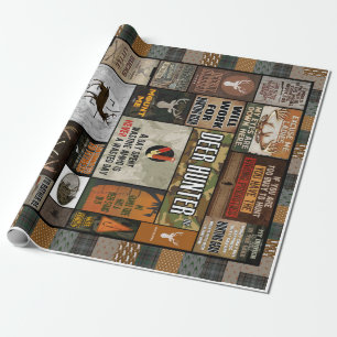 Papel De Presente Presente De Natal Personalizado De Caçador De Vea