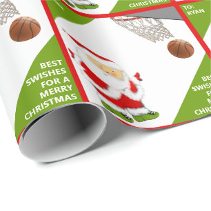 Papel De Presente Presente de Natal Personalizado para Basquete