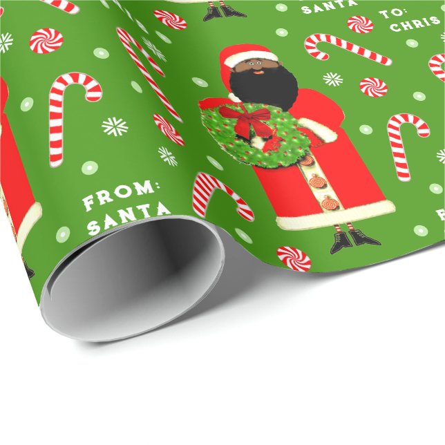 Papel De Presente Presente de Natal Personalizado para Crianças de F (Ponta do rolo)