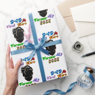 Papel De Presente Presente de Pai Primeiro Herói Para Sempre Minha R