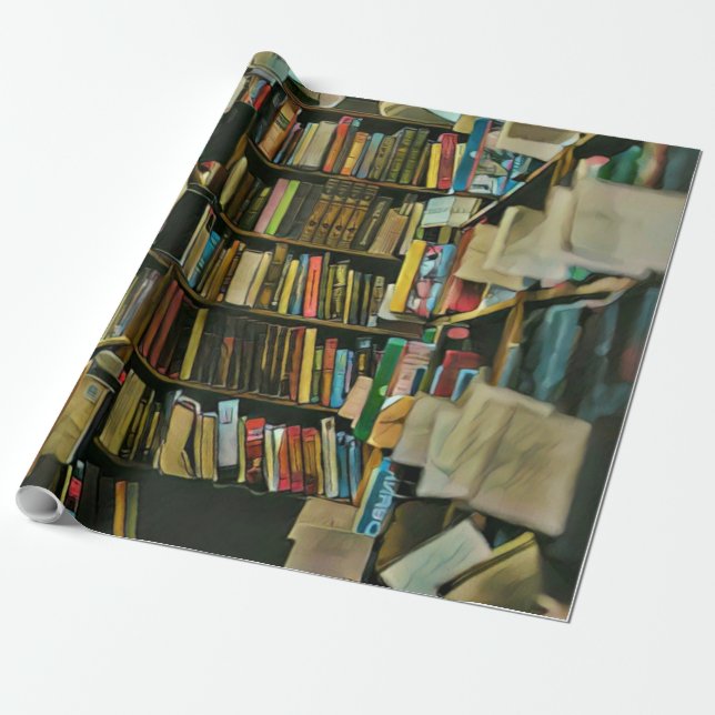 Papel De Presente Presente de vindima para amantes de livros (Desenrolado)