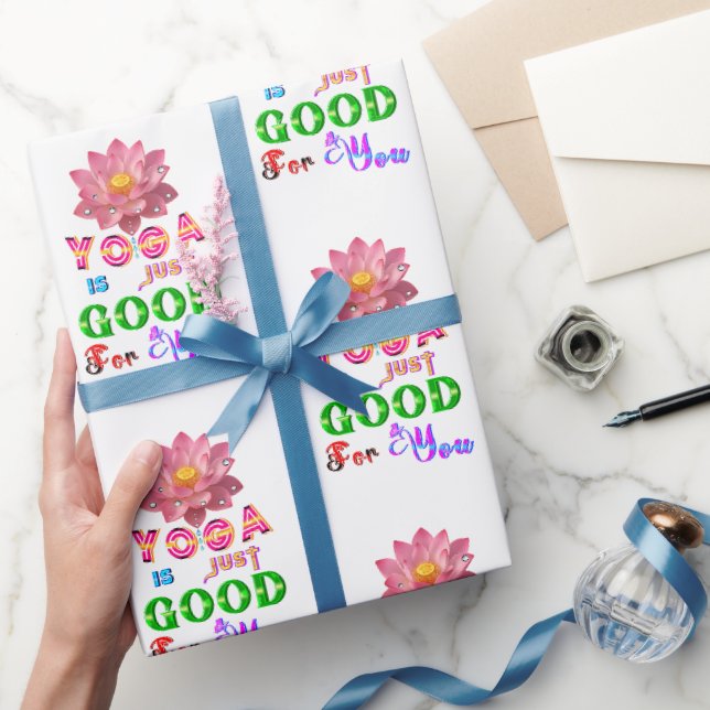 Papel De Presente Presente de Yoga é Só Bom Para Você (Presentear)